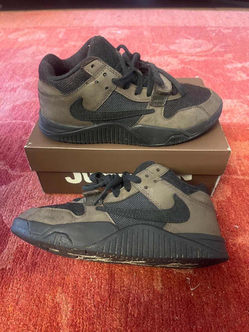 Travis Scott × Nike Jordan Jumpman Jack TR Dark Mocha Kids PS FJ2851-204 Size 3Y